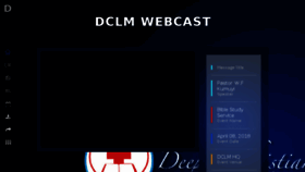 What Webcast.dclm.org website looked like in 2018 (5 years ago)