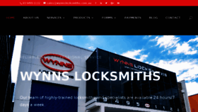 What Wynnslocksmiths.com.au website looked like in 2018 (5 years ago)