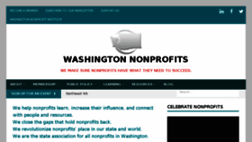 What Washingtonnonprofits.org website looked like in 2018 (5 years ago)