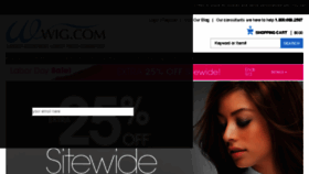 What Wig.com website looked like in 2018 (5 years ago)