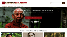 What Wisconsinfirstnations.org website looked like in 2018 (5 years ago)