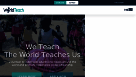 What Worldteach.org website looked like in 2018 (5 years ago)