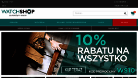 What Watchshop.pl website looked like in 2018 (5 years ago)
