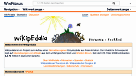 What Wikipedalia.com website looked like in 2018 (5 years ago)