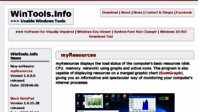What Wintools.info website looked like in 2018 (5 years ago)