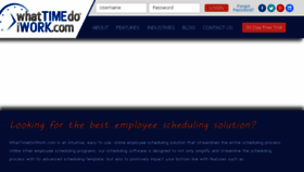 What Whattimedoiwork.com website looked like in 2018 (5 years ago)