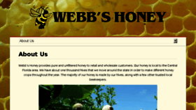 What Webbshoney.com website looked like in 2018 (5 years ago)