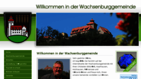 What Wachsenburggemeinde.de website looked like in 2018 (5 years ago)