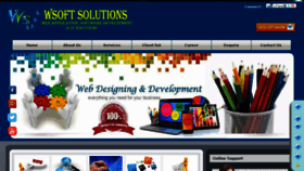 What Wsoftsolutions.com website looked like in 2018 (5 years ago)
