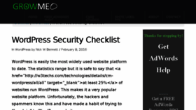 What Wpsecuritychecklist.com website looked like in 2018 (5 years ago)