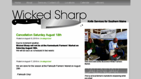 What Wickedsharpknives.com website looked like in 2018 (5 years ago)