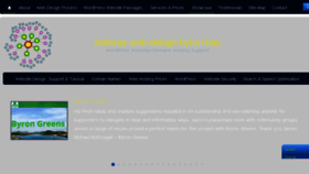 What Webdesignbyronbay.com website looked like in 2018 (5 years ago)