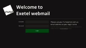 What Webmail.exetel.com.au website looked like in 2018 (5 years ago)