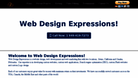 What Webdesignexpressions.net website looked like in 2018 (5 years ago)