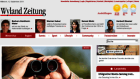 What Wyland-zeitung.ch website looked like in 2018 (5 years ago)