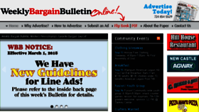 What Weeklybargainbulletin.com website looked like in 2018 (5 years ago)