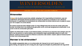 What Wintersolden.nl website looked like in 2018 (5 years ago)