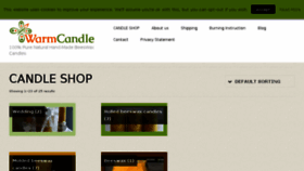 What Warmcandle.com website looked like in 2018 (5 years ago)