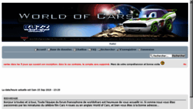 What Worldofcars-forum.fr website looked like in 2018 (5 years ago)