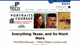 What Wittemuseum.org website looked like in 2018 (5 years ago)