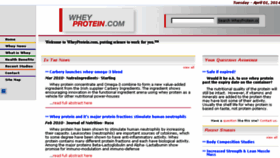 What Wheyprotein.com website looked like in 2018 (5 years ago)