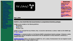 What Webmo.net website looked like in 2018 (5 years ago)