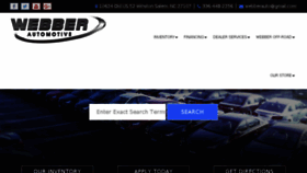 What Webberauto.com website looked like in 2018 (5 years ago)