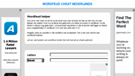 What Wordfeud-nederlands-cheat.nl website looked like in 2018 (5 years ago)