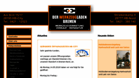 What Werkzeugbremen.de website looked like in 2018 (5 years ago)