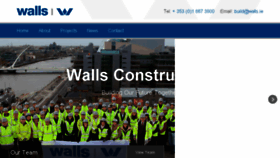 What Walls.ie website looked like in 2018 (5 years ago)