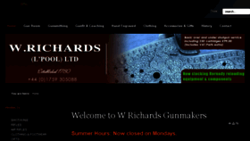 What Wrichardsguns.co.uk website looked like in 2018 (5 years ago)
