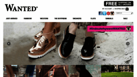 What Wantedshoes.com website looked like in 2018 (5 years ago)