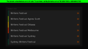 What Writersfestival.com website looked like in 2018 (5 years ago)