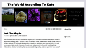 What Worldaccordingtokate.com website looked like in 2018 (5 years ago)