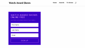 What Watchawardshows.com website looked like in 2018 (5 years ago)