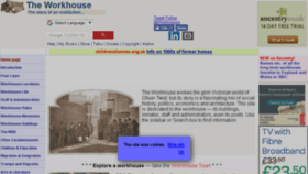 What Workhouses.org.uk website looked like in 2018 (5 years ago)