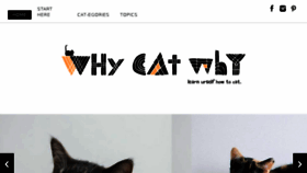 What Whycatwhy.com website looked like in 2018 (5 years ago)