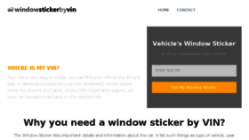 What Windowstickerbyvin.com website looked like in 2018 (5 years ago)