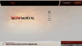What Wowmortal.com website looked like in 2018 (5 years ago)