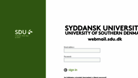 What Webmail.sdu.dk website looked like in 2018 (5 years ago)