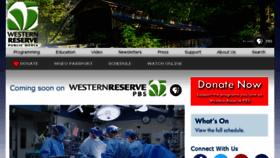What Westernreservepublicmedia.org website looked like in 2018 (5 years ago)