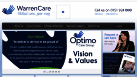 What Warrencare.co.uk website looked like in 2018 (5 years ago)