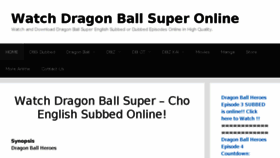 What Watchdbzsuper.tv website looked like in 2018 (5 years ago)