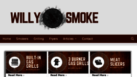 What Willysmoke.com website looked like in 2018 (5 years ago)
