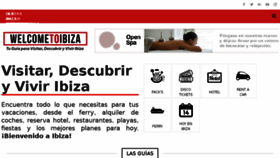 What Welcometoibiza.com website looked like in 2018 (5 years ago)