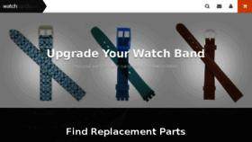 What Watchbands.com website looked like in 2018 (5 years ago)