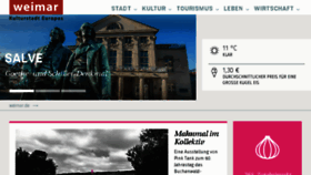What Weimar.de website looked like in 2018 (5 years ago)