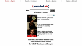What Woerterbuch.info website looked like in 2018 (6 years ago)