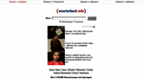 What Woerterbuch.info website looked like in 2018 (5 years ago)