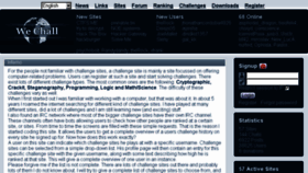 What Wechall.net website looked like in 2018 (7 years ago)